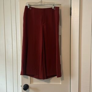 Anthropologie The Essential Culotte Crop Pant in Rust Orange Size 8
